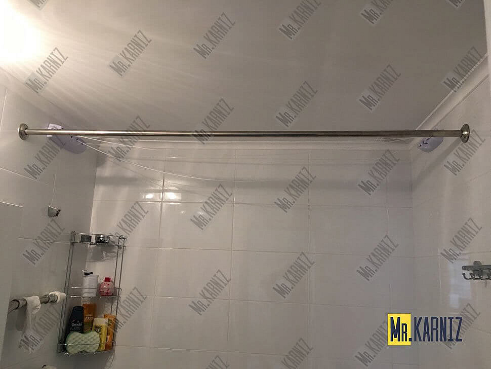 Карниз для ванной Прямой 185 Усиленный 25 мм MrKARNIZ фото 12