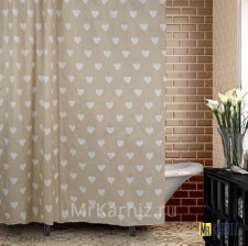 Штора для ванной Hearts