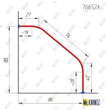 76652A Карниз по чертежу